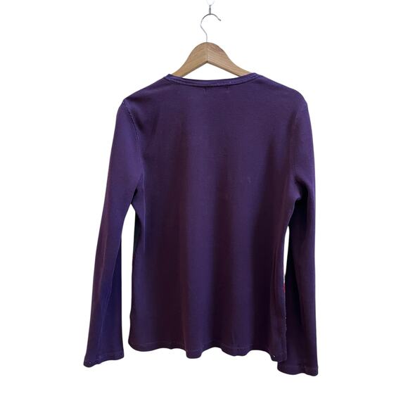 Chaps Denim Multicolor Aztec Southwest Print Waffle Long Sleeve Henley Top XL - Picture 3 of 9